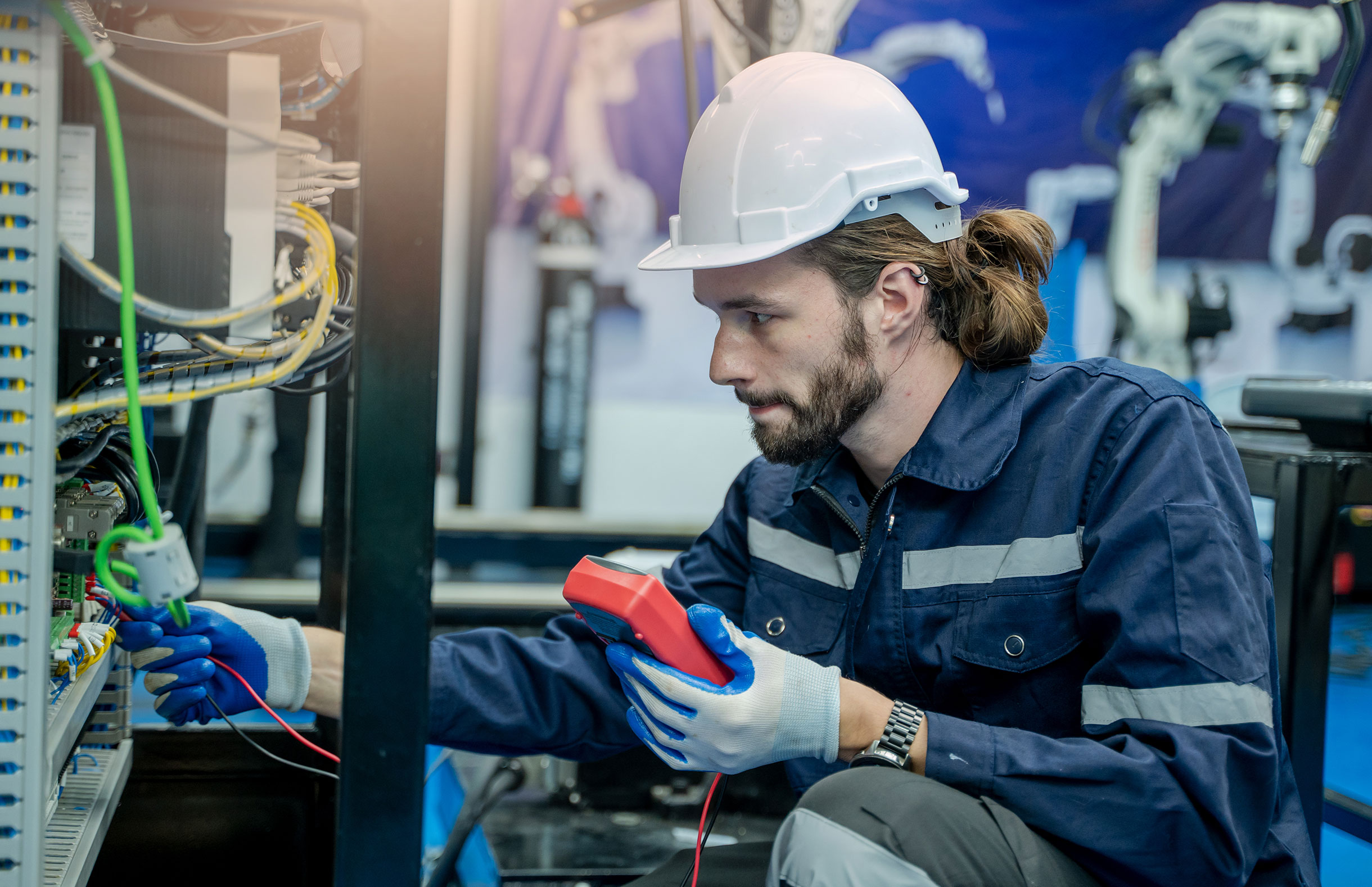 Industrial electrical power system installation by Costech Technical Services UAE